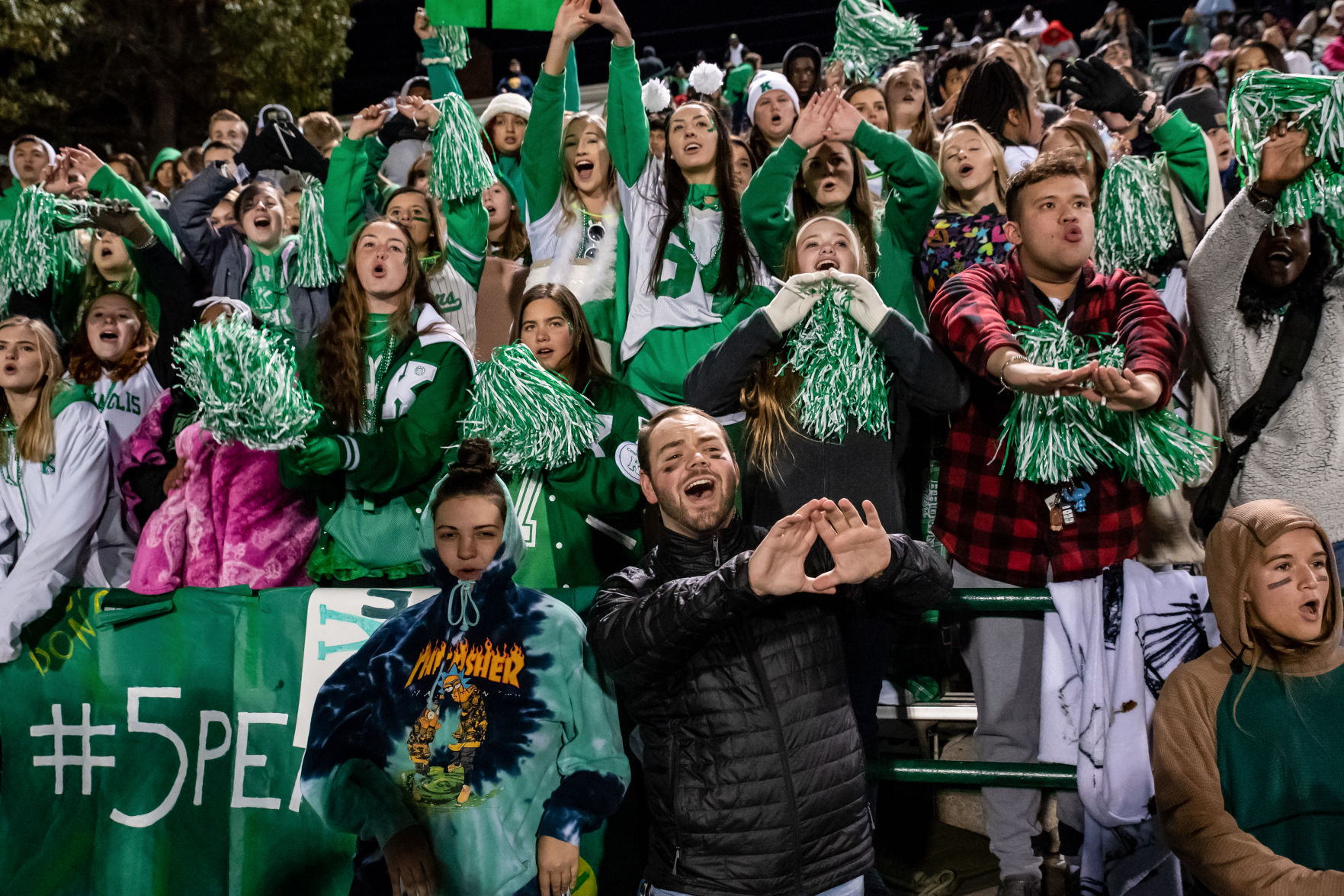 the annual Battle of the Bell high school football game